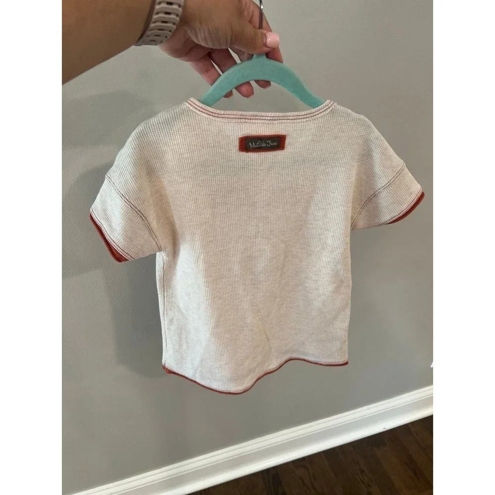 Matilda Jane Girls Better Together Graphic‎ Waffle Tee Size 6